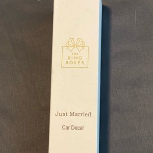 Just Married Car Decal